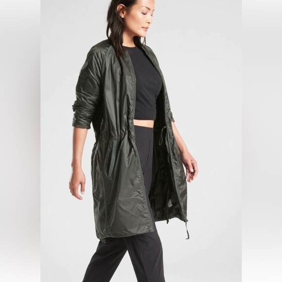 Athleta Jackets & Blazers - Athleta SUMMIT PIRMALOFT SHELL DARK OLIVE GREEN Size Small Jacket